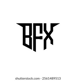 BFX letter logo design with white background in illustrator, vector logo modern alphabet font overlap style, calligraphy designs for logo, Poster, Invitation, etc.
