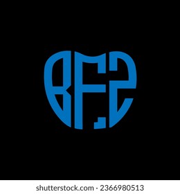 BFZ letter logo creative design. BFZ unique design.
