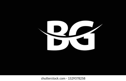 BG abstract vector logo monogram template
