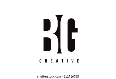 BG B G White Letter Logo Design with Black Square Vector Illustration Template.