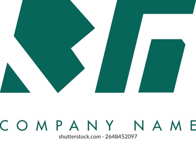 BG diseño de Vector de logotipo de letra abstracta moderna creativa. Utilizable para su empresa o negocio e identidad de marca.