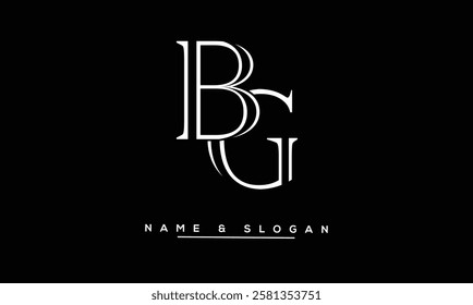 BG, GB Abstract Letters Logo Monogram