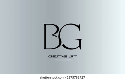 BG, GB, B, G abstract letters logo monogram