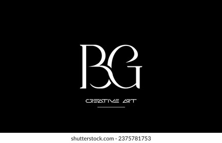 BG, GB, B, G letras abstractas monograma