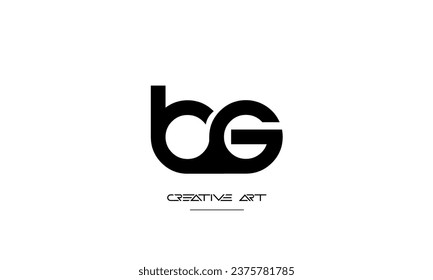 BG, GB, B, G abstract letters logo monogram