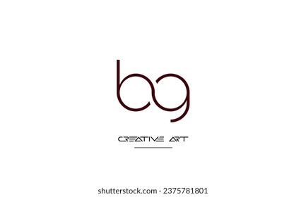 BG, GB, B, G abstract letters logo monogram