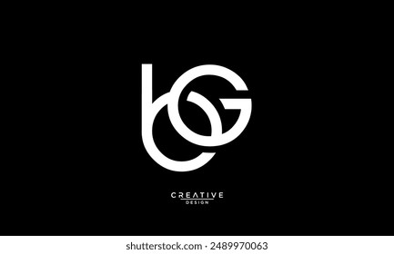BG, GB, B, G, Abstrakte Buchstaben Logo Monogramm