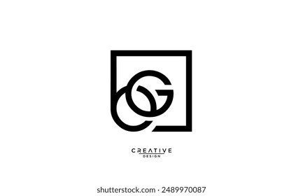BG, GB, B, G, Letras Abstractas Logo Monograma