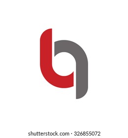 bg, gb initial overlapping rounded letter logo