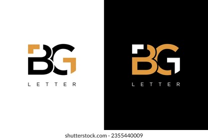 BG GB letter design logo logotype icon concept modern style look vector