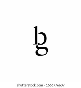BG GB Letter Logo Design Vector