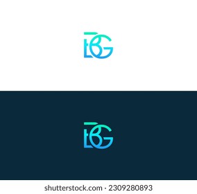 BG, GB letter logo design unique and modern
