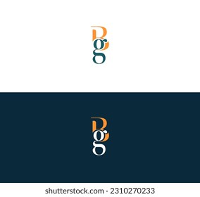 BG, GB letter logo design unique and modern