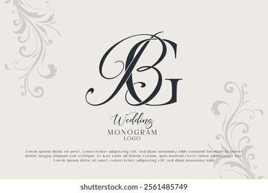 BG GB wedding monogram logo