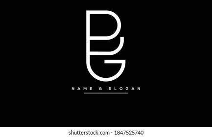 BG ,GB,B,G Abstract Letters Logo Monogram