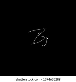 BBG-Anfangshandschrift, schwarzer Hintergrund