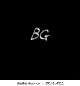 BG-Logo für Ersthandschrift auf Silber für Identität