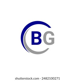  BG Initial Letter Logo design vector template, Graphic Alphabet Symbol for Corporate Business.