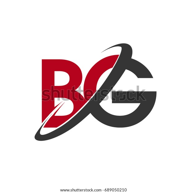  Bg  Initial Logo  Company Name Colored Stock Vector Royalty 