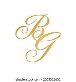 BG initial logo design vektor stock