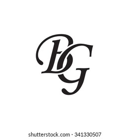 BG initial monogram logo