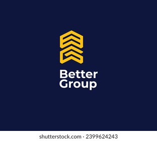 The BG initials logo is modern, minimalist and elegant