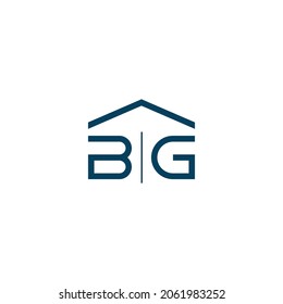 BG letter initial modern monogram logo