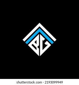 BG letter logo creative design with vector graphic, BG simple and modern logo.