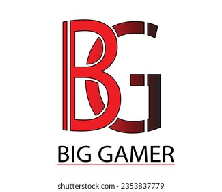 elemento de diseño de logotipo de letra BG