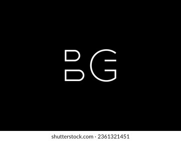 BG letter logo design and initial logo