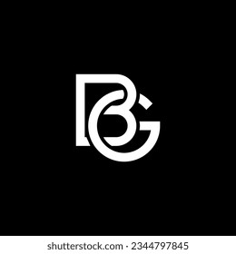 BG letter logo design, BG monogram, initial BG logo, BG logo, icon, vector