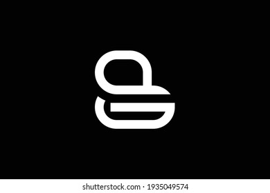 Diseño del logo de la carta BG sobre fondo de lujo. concepto del logotipo de la letra de la letra de un monograma GB. Diseño de iconos BG. Diseño de iconos de letras blancas elegantes y profesionales en color sobre fondo negro.