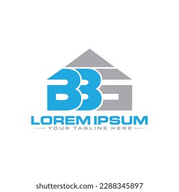Diseño de logotipo de letras BG único y moderno