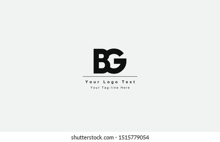 Bg Bg Letter Logo Unique Attractive Stock Vector (Royalty Free ...