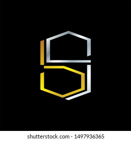 BG Letter monogram with abstrac concept style design
