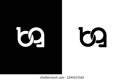 BG Letter monogram with abstract concept style design