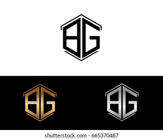 BG letters linked with hexagon shape logo
