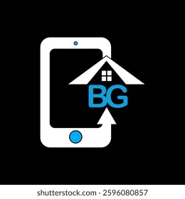 BG logo design, BG simple and modern logo. BG luxurious alphabet design
