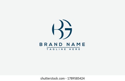 BG Logo Design Template Vector Graphic Branding Element.