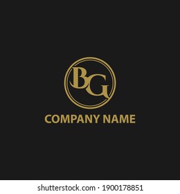 BG Logo Design Template Vector Graphic Branding Element.EPS 10