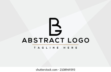 BG Logo Design Template Vector Graphic Branding Element.
