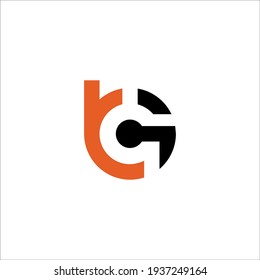 Signo vectorial de diseño de logotipo BG 