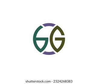 BG logo design vector template