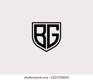plantilla vectorial de diseño de logotipo BG