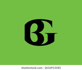BG Logo design vector template. BG