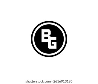 BG Logo design vector template. BG