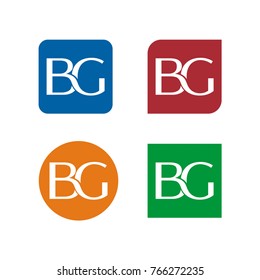 BG logo initial letter design template designed based in vector format illustration, easy to change color and size.