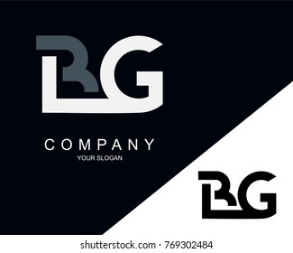 BG Logo Letter Design Template Element