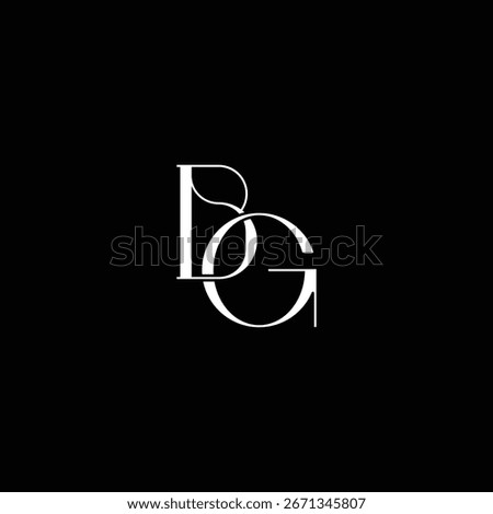 BG  logo, Bg luxury logo, BG  monogram logo