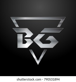 BG Logo, Monogram, Metal